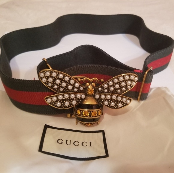 bee gucci belt